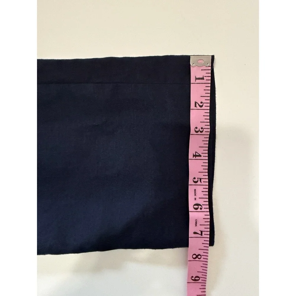 J. Crew Kate Linen Blend‎ Pants Trousers Straight Career Navy Blue Nautical Sz 2 - Picture 12 of 16